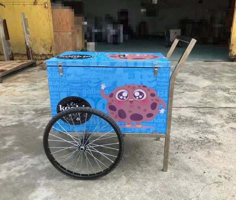 comprar 6 sabores pequeno carro de exibição de gelado italiano Fabricação em linha