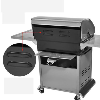 comprar 4 Queimadores Vertical Gás ou Carvão Grill Grill Outdoor Usos domésticos jardim Fabricação em linha