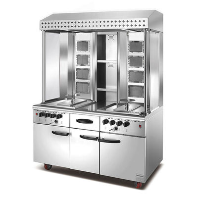 comprar Máquina de Shawarma Elétrica e de Gás Vertical / Standing Tipo Comercial Ajustável Para Grill BBQ de Frango Fabricação em linha