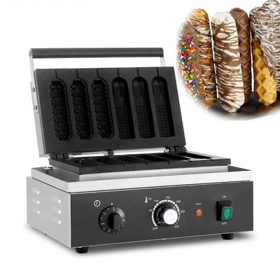 comprar CE Ferro fundido Elétrico Outra Máquina de lanches Coreano Comercial Natal 6 Stick Corn Waffle Hot Dog Maker Fabricação em linha
