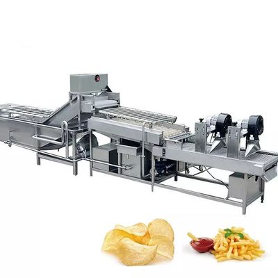 Linha de produção de batatas fritas semi-automática máquina de fabricação de batatas fritas congeladas máquina de venda de batatas fritas