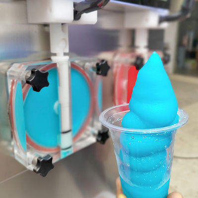 2 Sabores Nova Máquina Slush Com Luz LED Cocktails congelados Margarita Granita Smoothies Máquina Slushy
