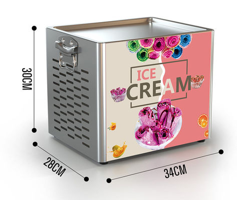 Fabricante de gelados comerciais Máquina de gelados de aço inoxidável com panela quadrada única