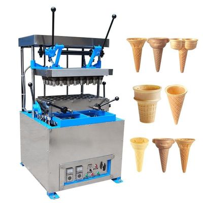 Máquina de cone de sorvete comercial de alta produtividade 30pcs/min 3.6KW 80 KG