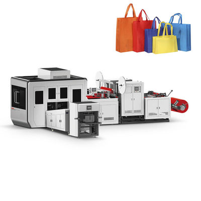 Máquina automática de fabricação de sacos de camisetas de polipropileno cortados não tecidos