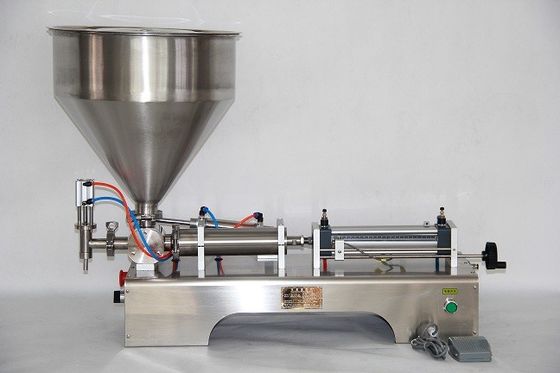 Máquina de embalagem pneumática semi-automática cheia de mel manteiga de amendoim ketchup molho de soja frasco de geleia