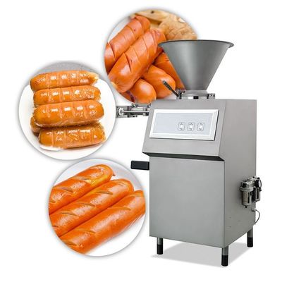 Máquina elétrica de enchimento de salsichas de recheio pneumático de aço inoxidável