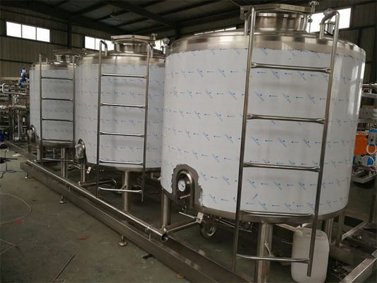 Sistema CIP personalizado Linha de produção de leite condensado limpo no local para linha de produção de laticínios