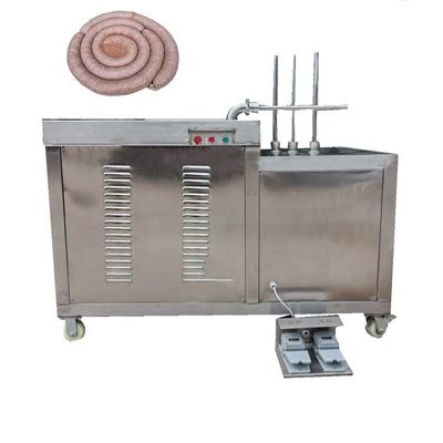 Máquina de Enema de Tubos Duplos Máquina Automática de Enchimento de Salsichas de Peixe e Carne