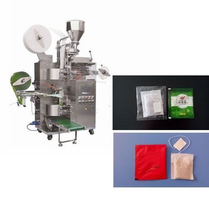 Máquina automática de embalagem de chá de 25 sacos/min com saco interno e envelope