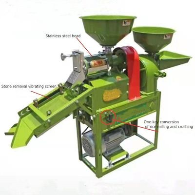 300 kg/h Máquina de processamento de grãos Pulverizador triturador de alimentos tela de vibração conjunto completo