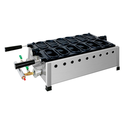 Máquina de Waffle em Forma de Crocs a Gás Comercial Máquina de Waffle Antiaderente Máquina de Aço Elétrica a Gás para Alimentos e Lanches